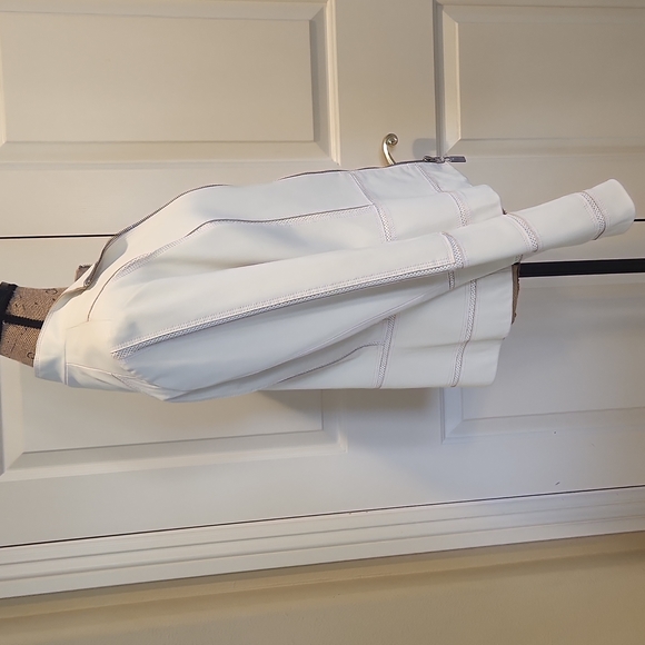 St. John leather jkt white M - Picture 5 of 14